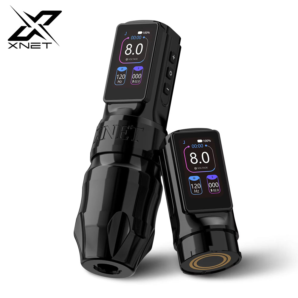 Xnet Titan Max Wireless Tattoo Machine Rotary Pen Coreless Motor 2400m Multi-Function Touchscreen Battery 1-12V for Artist Body