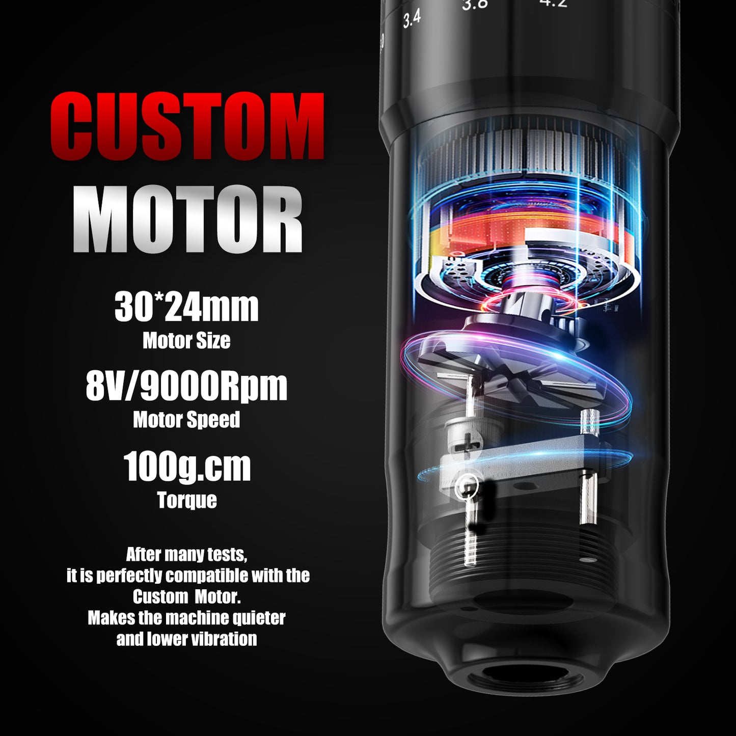 XNET F1 Wireless Tattoo Machine Pen 7 Adjustable Stroke Custom Motor 2400mAh LCD Screen Battery Makeup Rotaty Pen For Tattoo Art