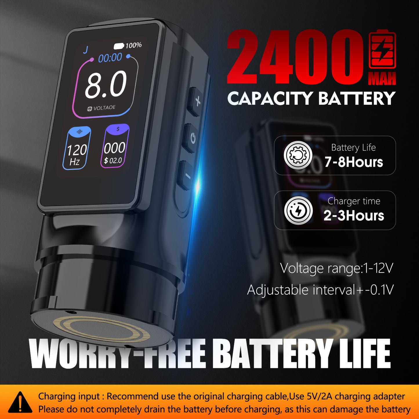 Xnet Titan Max Wireless Tattoo Machine Rotary Pen Coreless Motor 2400m Multi-Function Touchscreen Battery 1-12V for Artist Body