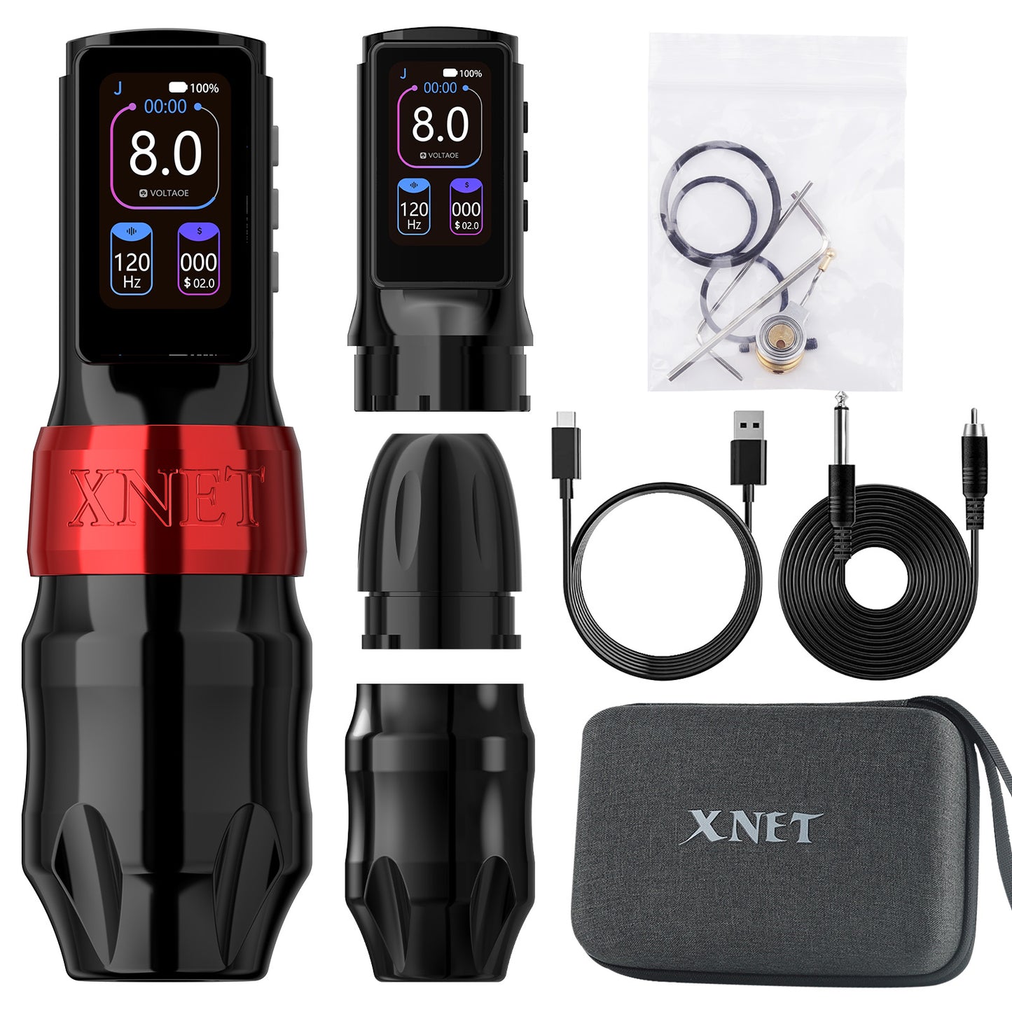 Xnet Titan Max Wireless Tattoo Machine Rotary Pen Coreless Motor 2400m Multi-Function Touchscreen Battery 1-12V for Artist Body