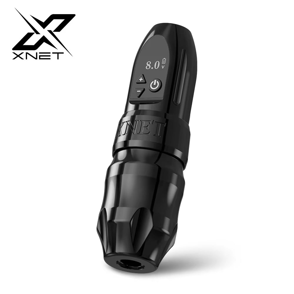 Xnet Titan 2024 Wireless Tattoo Machine Rotary Pen with Extra 38mm Grip Coreless Motor Digital LCD Display for Artist Body