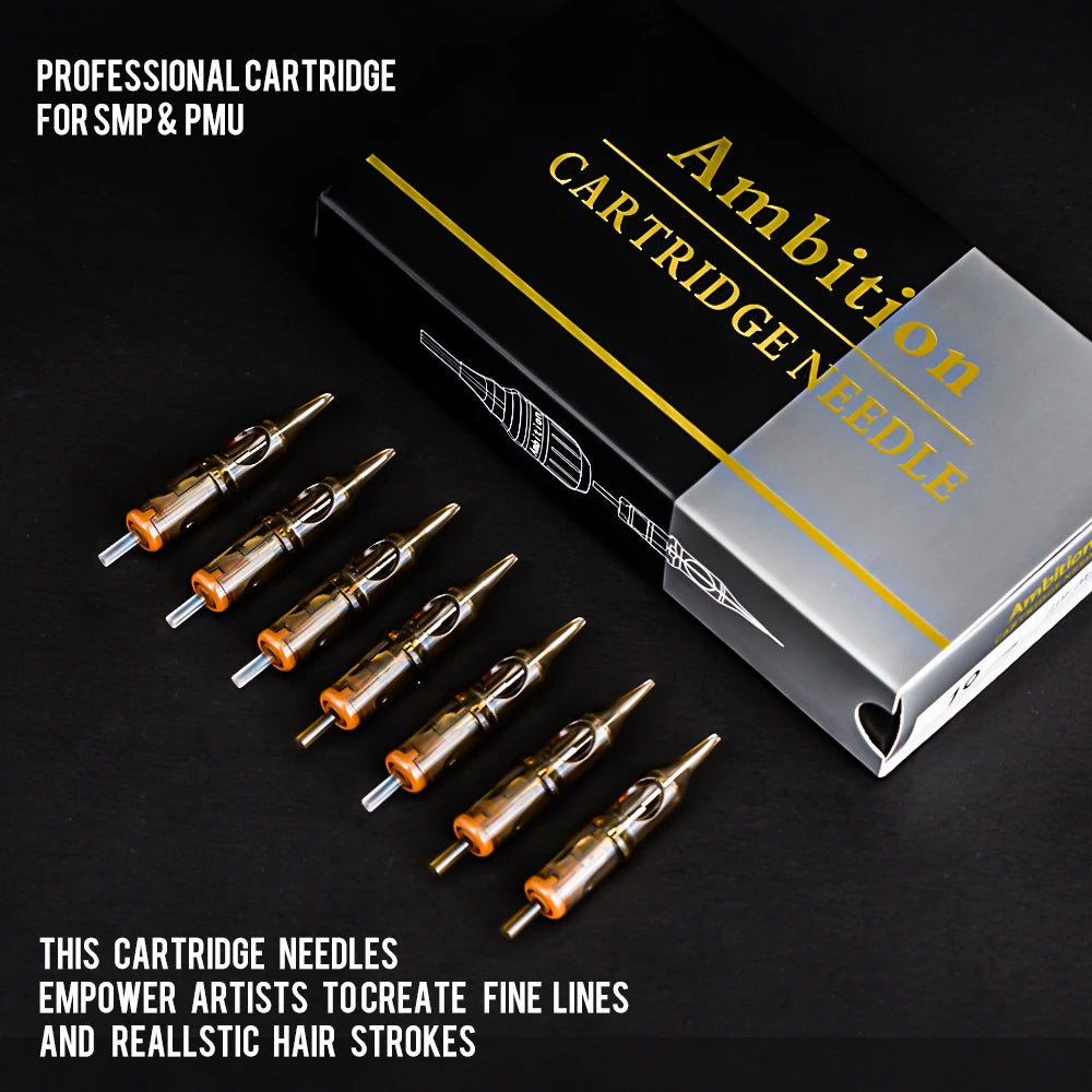 Ambition Premium Tattoo Cartridge Needle M1 0.3mm/0.35mm 20pcs/lot Disposable Sterilized for Tattoo Machine and Permanent Makeup
