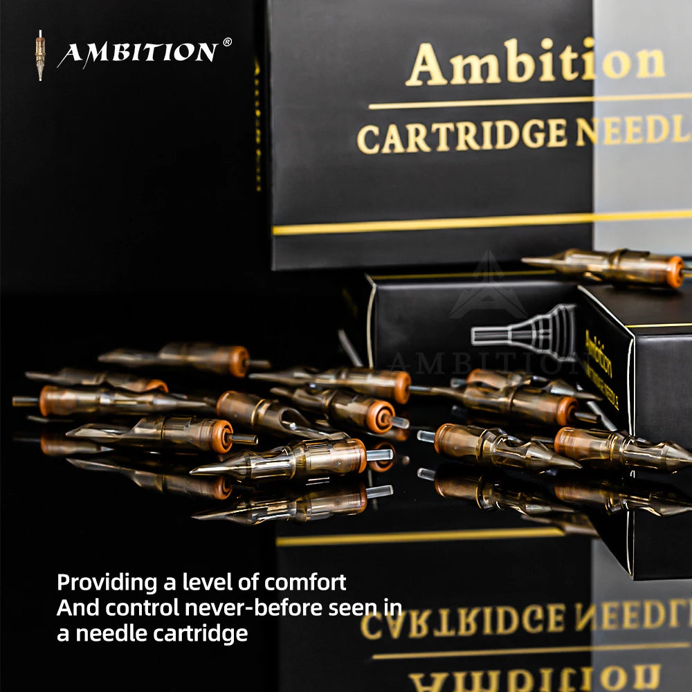 Ambition Premium RL Tattoo Cartridge Needles Module 20pcs Round Liner #10 bugpin (0.30mm) 0.35mm 1RL 3RL 5RL 7RL 9RL 11rl 14rl