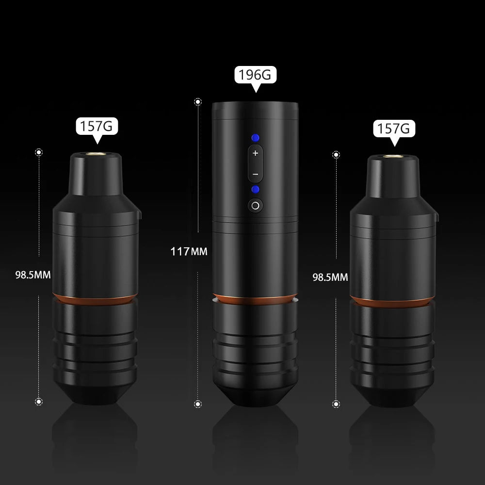Ambition Ninja Pro Wireless Tattoo Machine Kit 2000mAh Battery 4.0mm Stroke Tattoo Pen Professional Set Permanent Makeup Tools