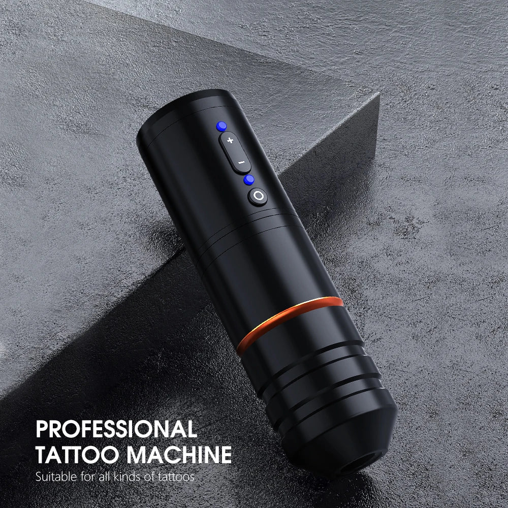 Ambition Ninja Pro Wireless Tattoo Machine Kit 2000mAh Battery 4.0mm Stroke Tattoo Pen Professional Set Permanent Makeup Tools