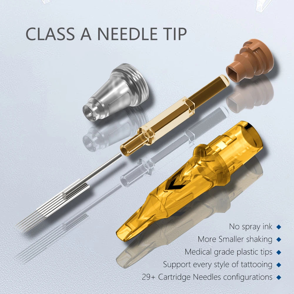 Ambition Glory 20pcs Mixed Sizes RL RM M1 RS Tattoo Cartridge Needles Supply for Tattoo Machine SMP Permanent Makeup Sterilized
