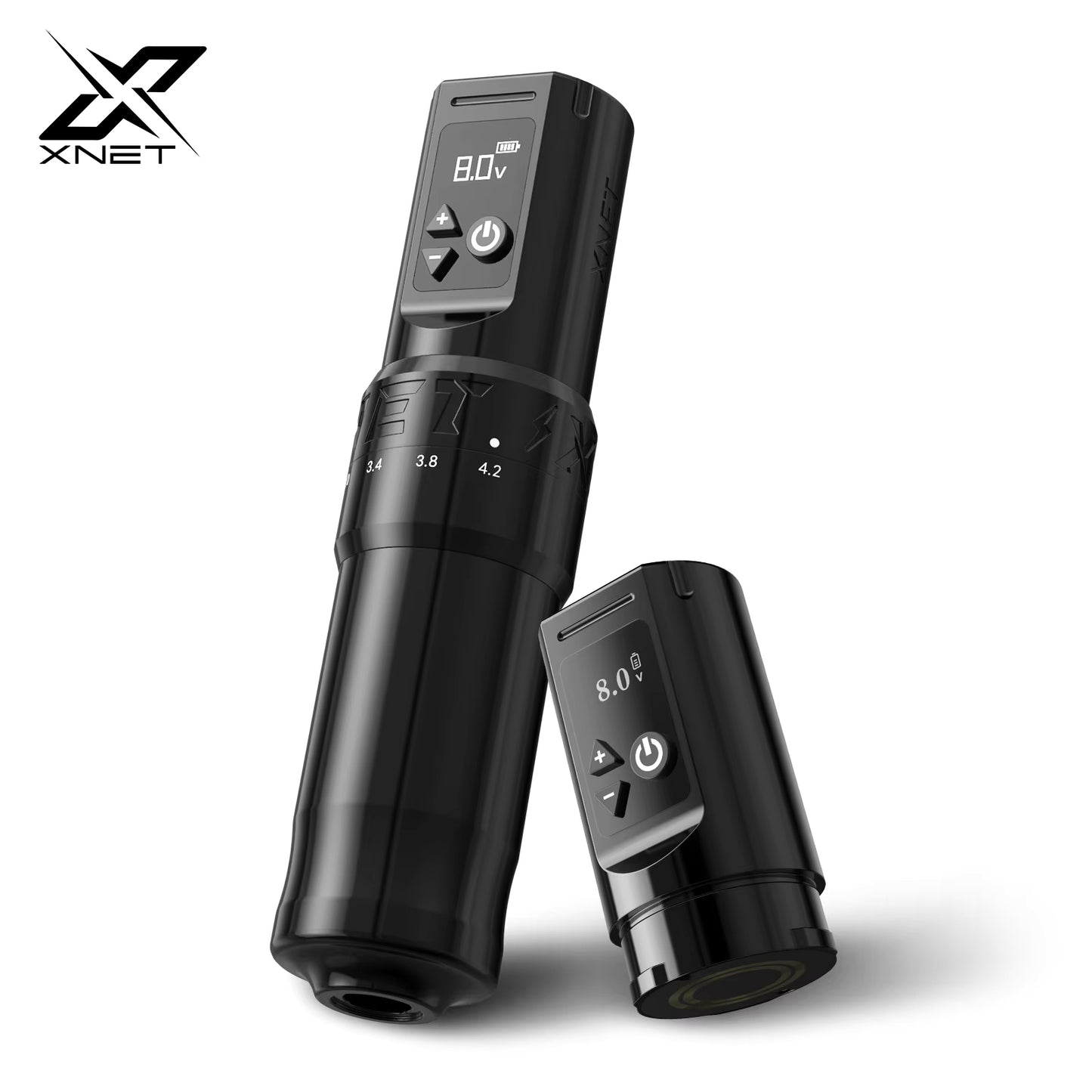XNET F1 Wireless Tattoo Machine Pen 7 Adjustable Stroke Custom Motor 2400mAh LCD Screen Battery Makeup Rotaty Pen For Tattoo Art
