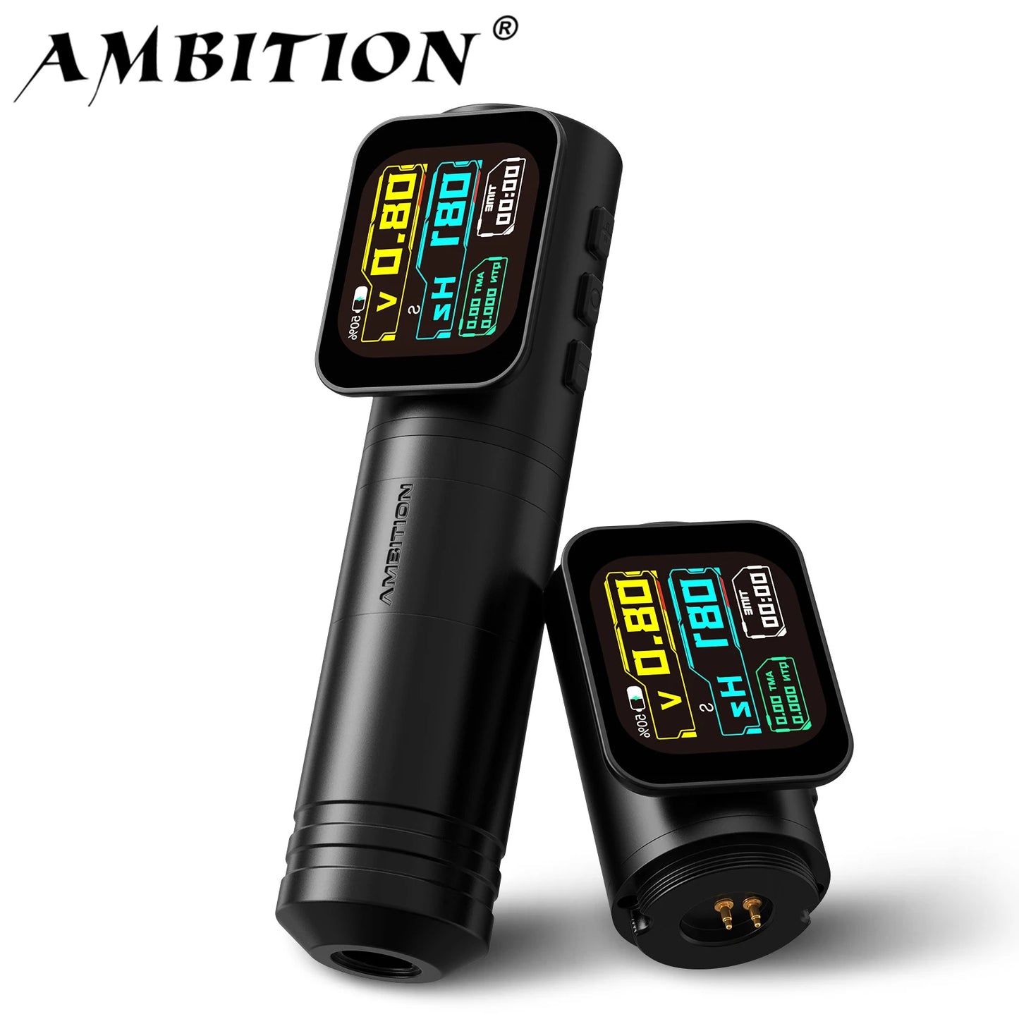 Ambition Ninja Max Wireless Tattoo Machine 4.0+3.5mm Stroke 2400mAh High Capacity Battery Coreless Motor Professional Tattooist