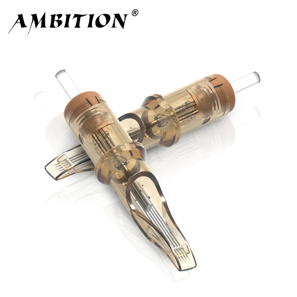 Ambition Premium Tattoo Cartridge Needle M1 0.3mm/0.35mm 20pcs/lot Disposable Sterilized for Tattoo Machine and Permanent Makeup