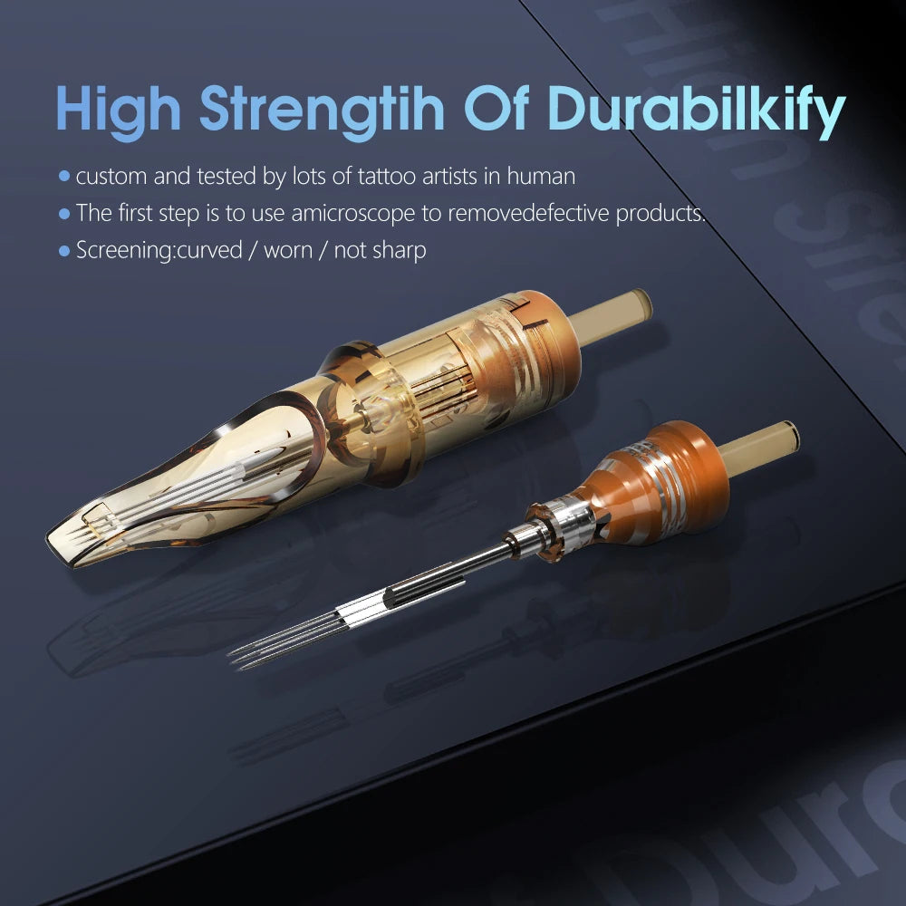 Ambition Premium Tattoo Cartridge Needle M1 0.3mm/0.35mm 20pcs/lot Disposable Sterilized for Tattoo Machine and Permanent Makeup