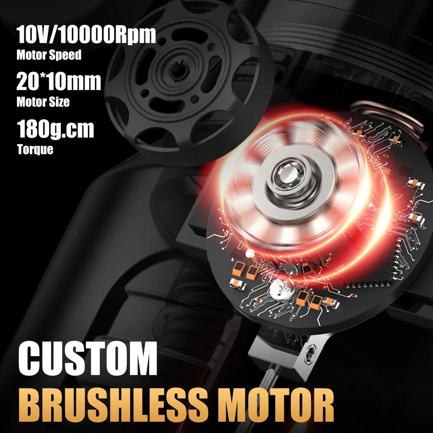 Ambition Zetton Pro Stroke 3.5mm+4.0mm Wireless Tattoo Machine Battery Pen 2400mA 1-12V Professional Brushless Motor