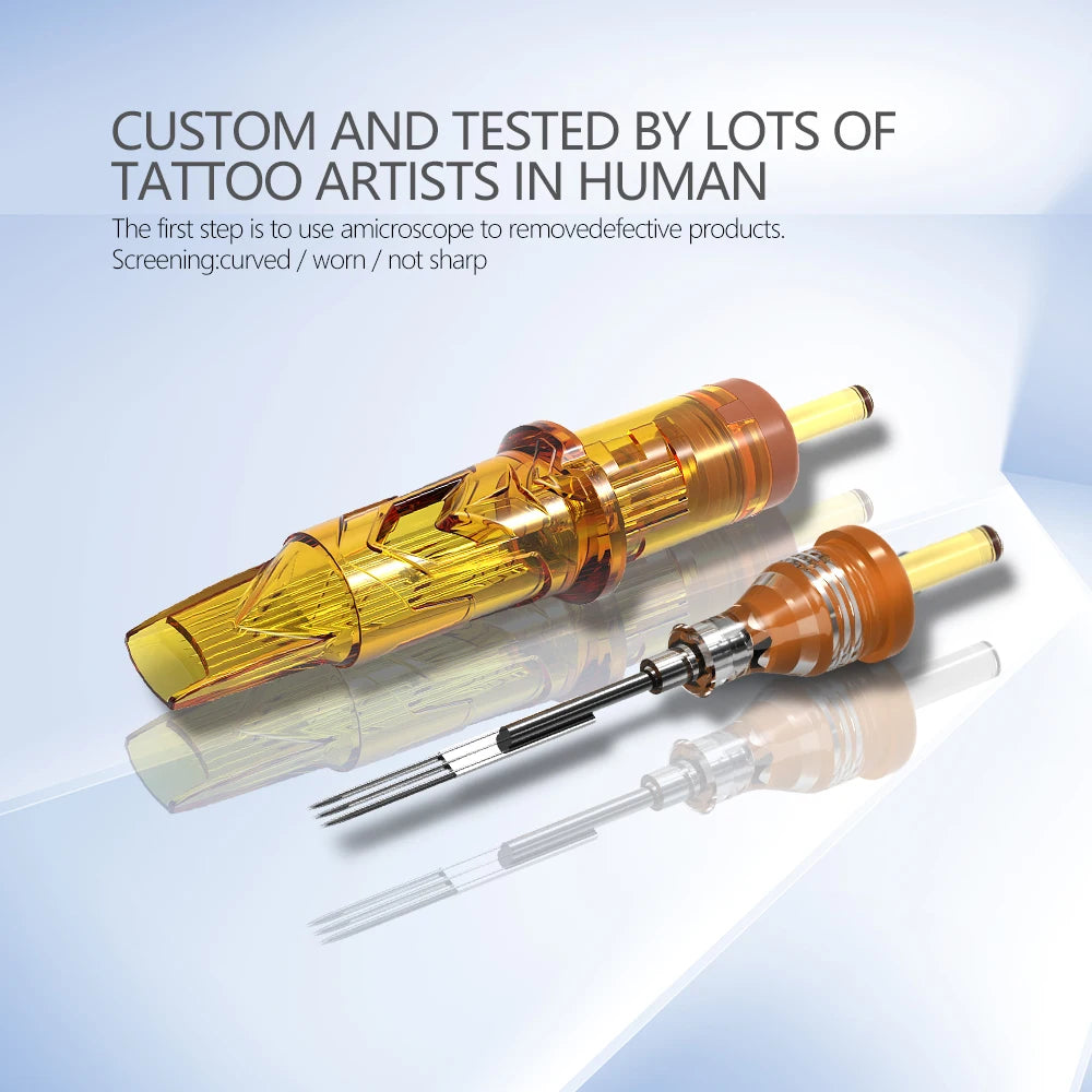 Ambition Glory 20pcs Mixed Sizes RL RM M1 RS Tattoo Cartridge Needles Supply for Tattoo Machine SMP Permanent Makeup Sterilized