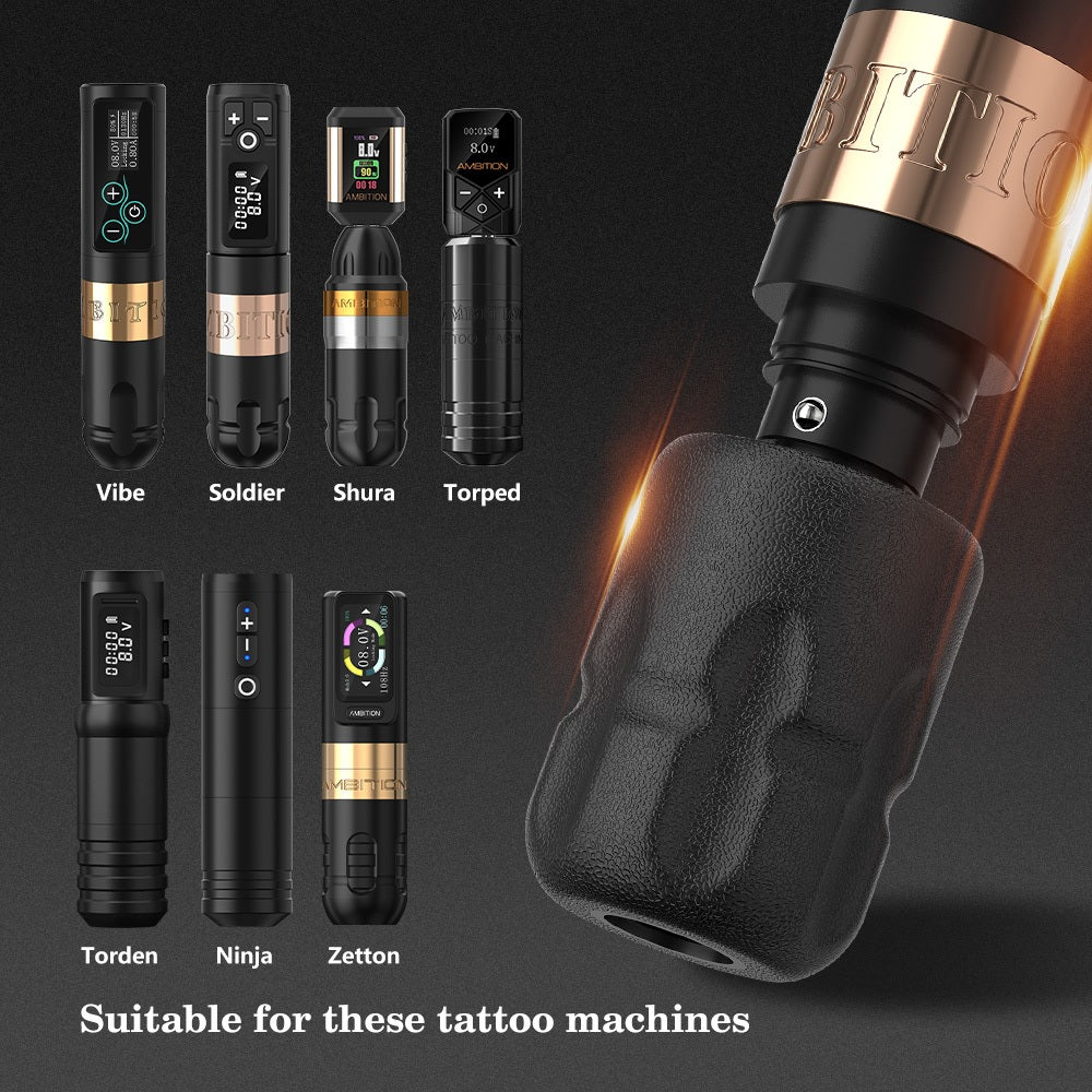 Ambition A Series Innovative Hygienic Tattoo - Disposable Efficient Tattoo Machine Handle | Multi-Size Selection