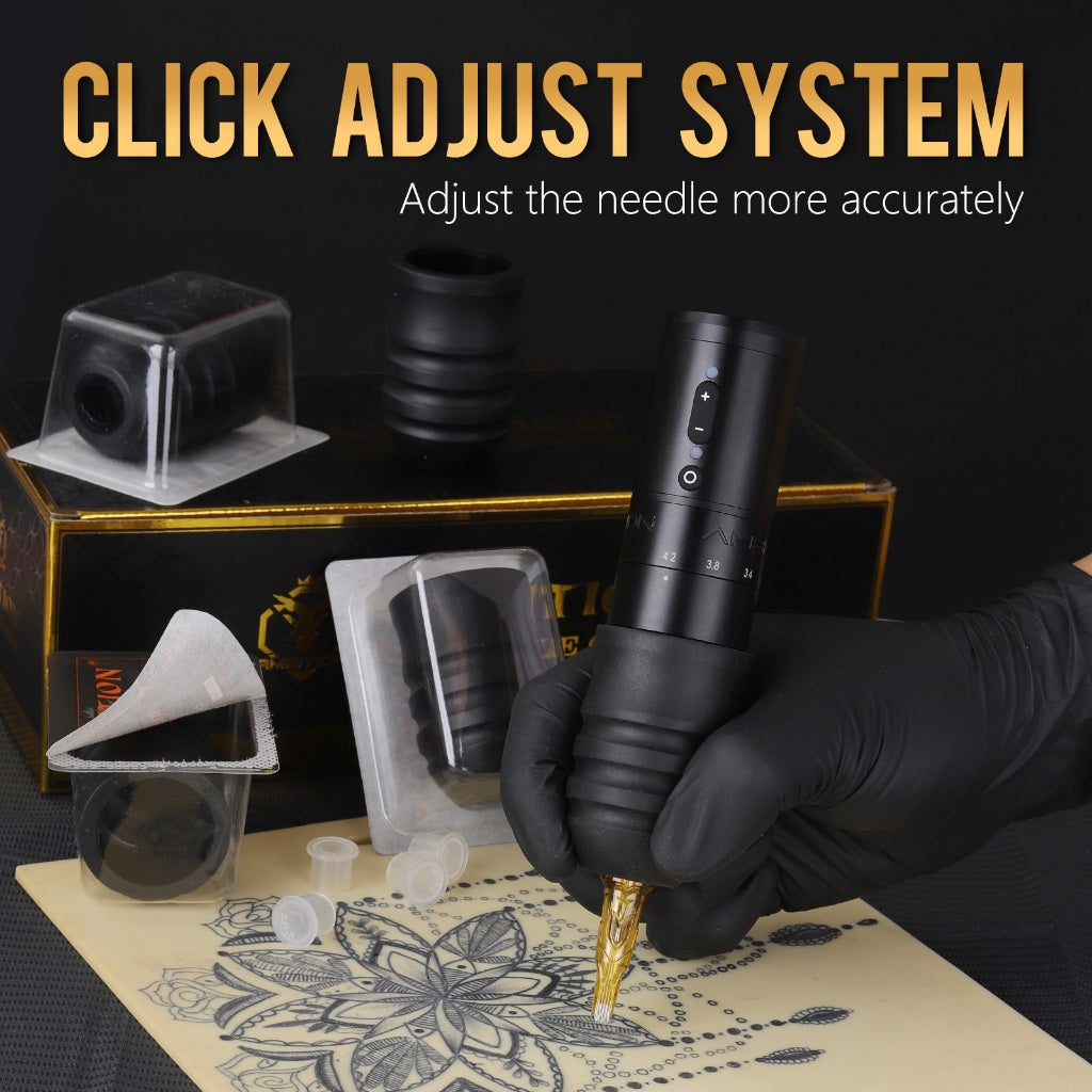 Ambiton P1 Adjustable Scale Tattoo Machine Series Disposable Handle 34mm 38mm Suitable for Mars-U Seher Nijia Tattoo Pen