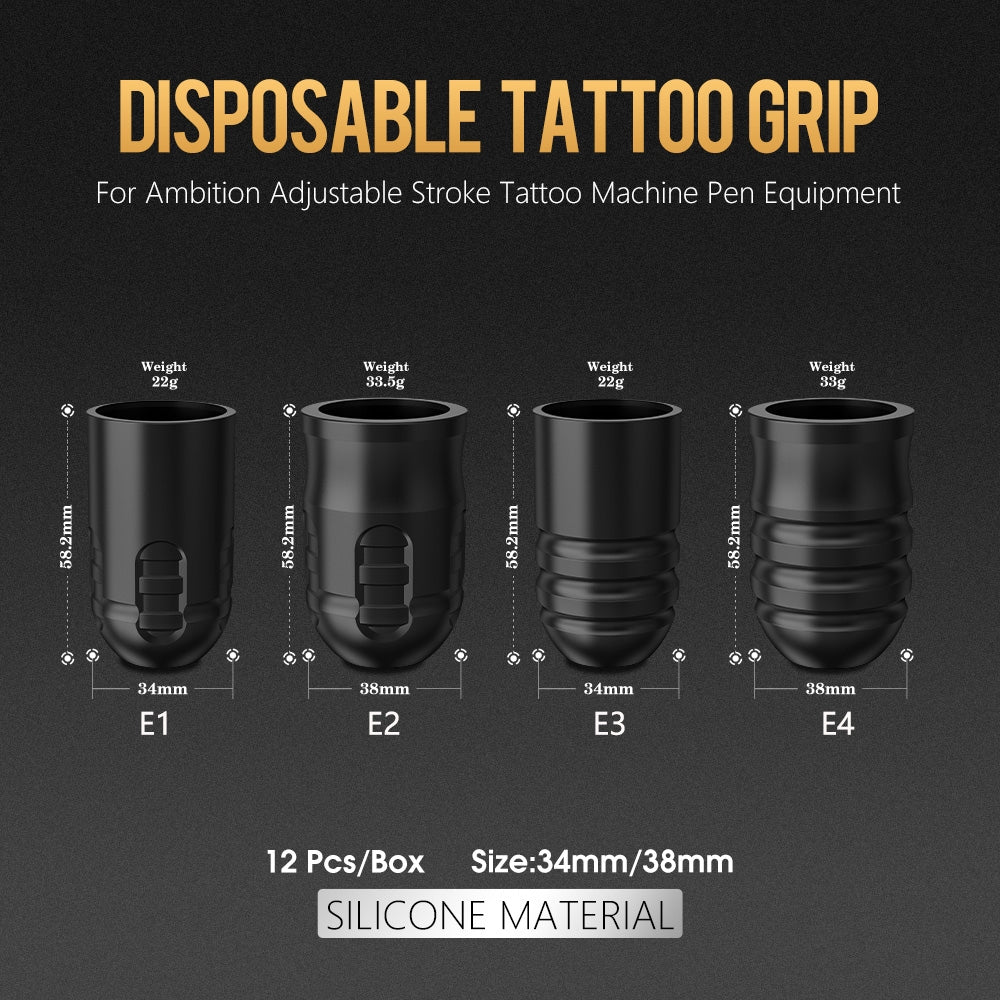 Ambiton P1 Adjustable Scale Tattoo Machine Series Disposable Handle 34mm 38mm Suitable for Mars-U Seher Nijia Tattoo Pen