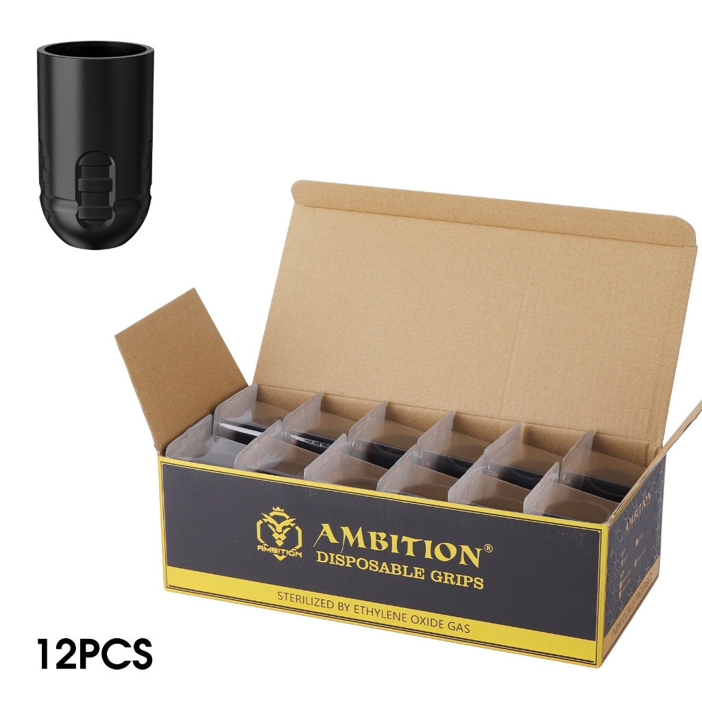 Ambiton P1 Adjustable Scale Tattoo Machine Series Disposable Handle 34mm 38mm Suitable for Mars-U Seher Nijia Tattoo Pen 1 Box (12pc)