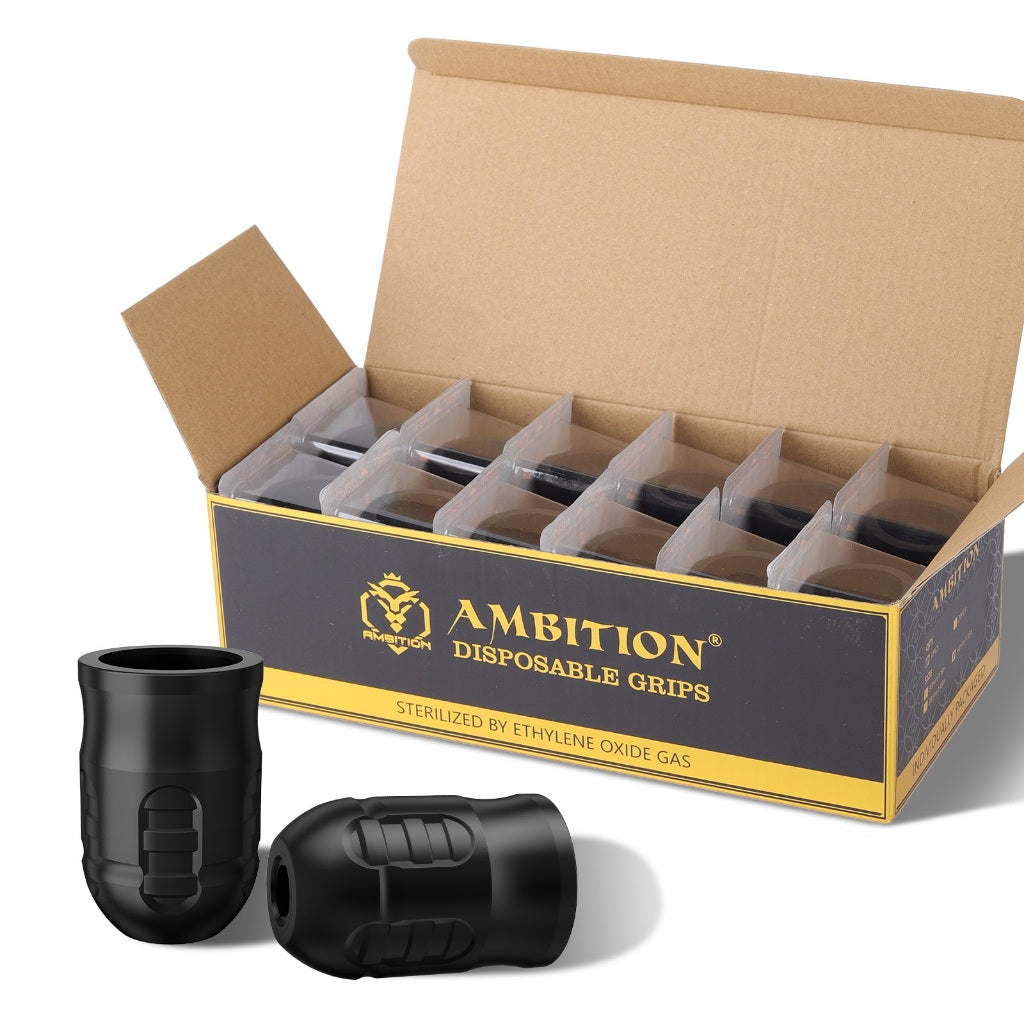 Ambiton P1 Adjustable Scale Tattoo Machine Series Disposable Handle 34mm 38mm Suitable for Mars-U Seher Nijia Tattoo Pen 1 Box (12pc)