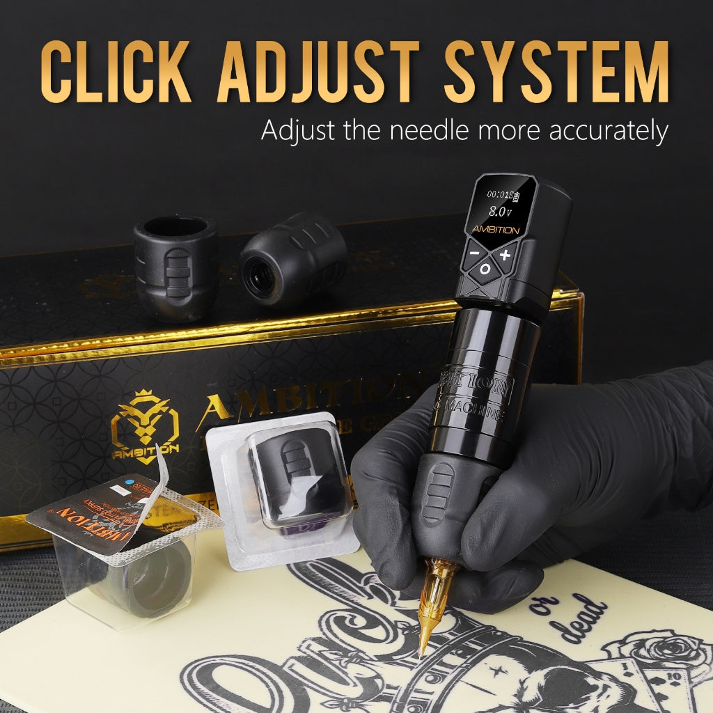 Ambition C Series Tattoo Machine Disposable Handle High Efficiency Hygienic 20pc