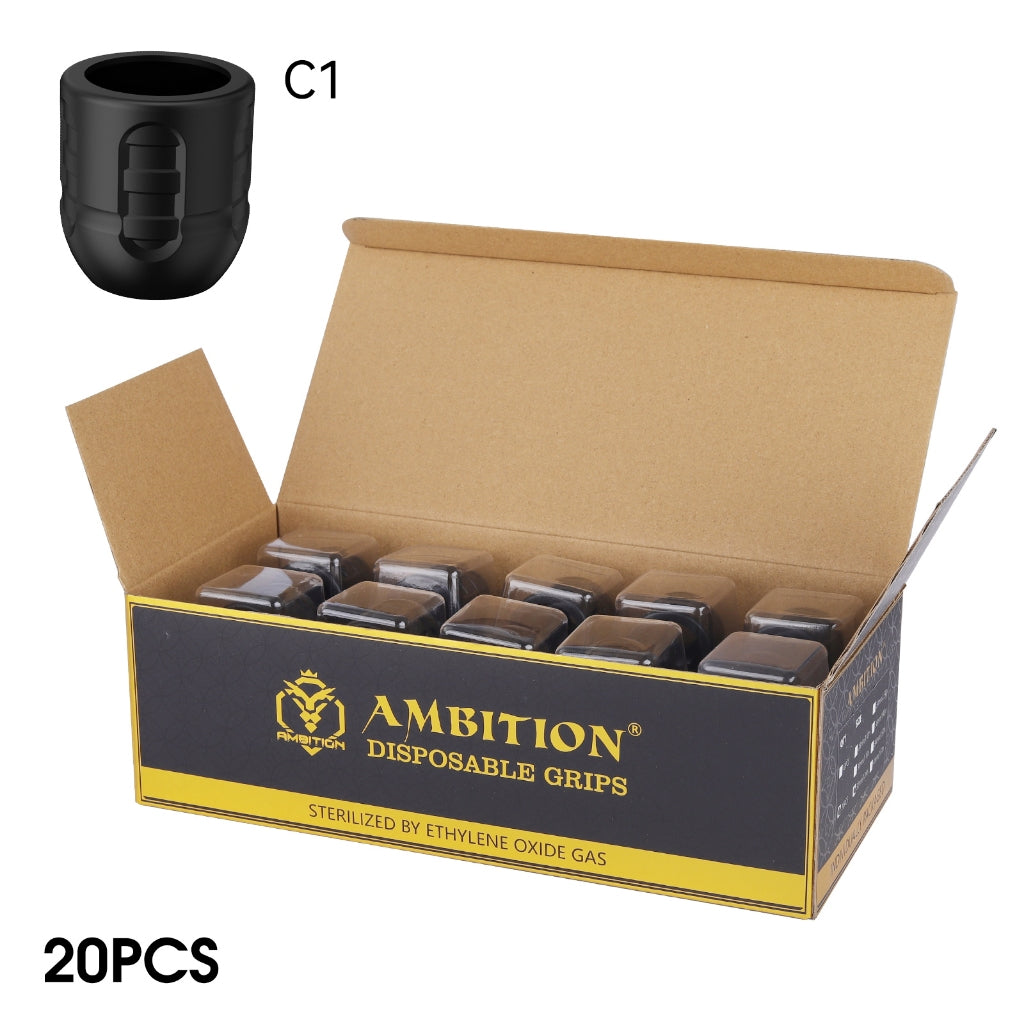 Ambition C Series Tattoo Machine Disposable Handle High Efficiency Hygienic 20pc