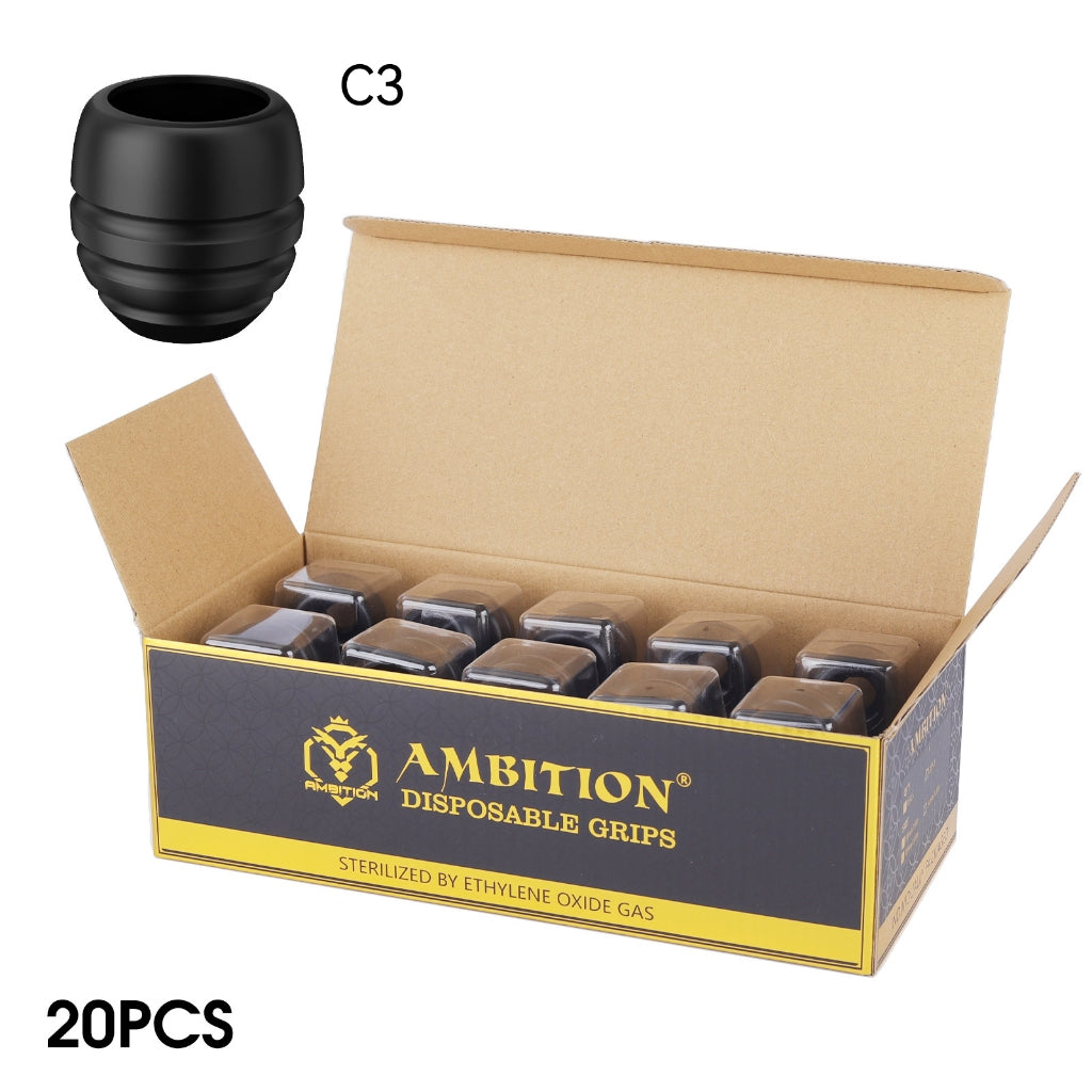 Ambition C Series Tattoo Machine Disposable Handle High Efficiency Hygienic 20pc