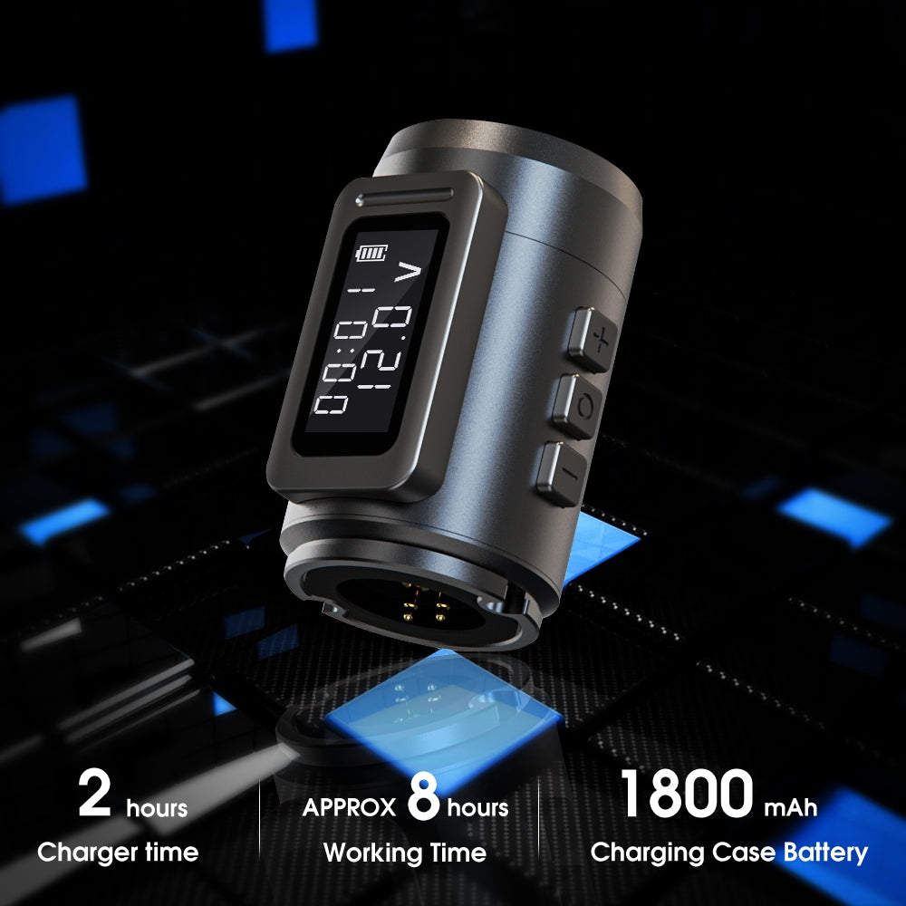 ABS Professional Wireless Tattoo Machine Pen Adjustable Stroke 2.2-4.2mm Cartridge 1800mAh Coreless Motor Tattoo Artists