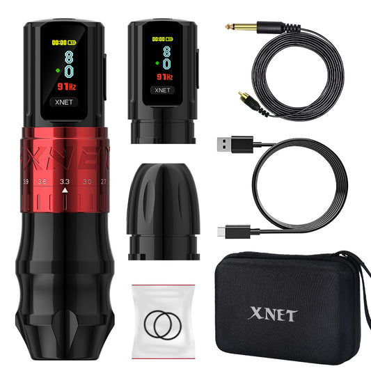 XNET Bestia Professional Wireless Tattoo Machine Pen Adjustable Stroke 2.4-4.2mm OLED Display 2400mAh Battery For Tattoo Artists