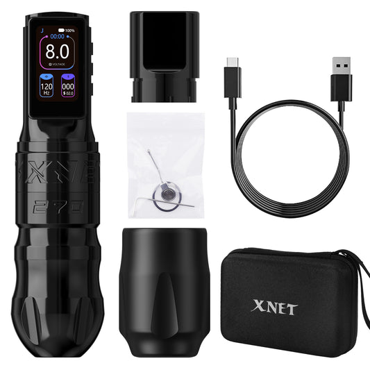 XNET Titan270 Wireless Tattoo Machine Pen High-Torque Brushless Motor With 4.0/5.0mm Stroke 2400 mAh Battery For Tattoo Artist