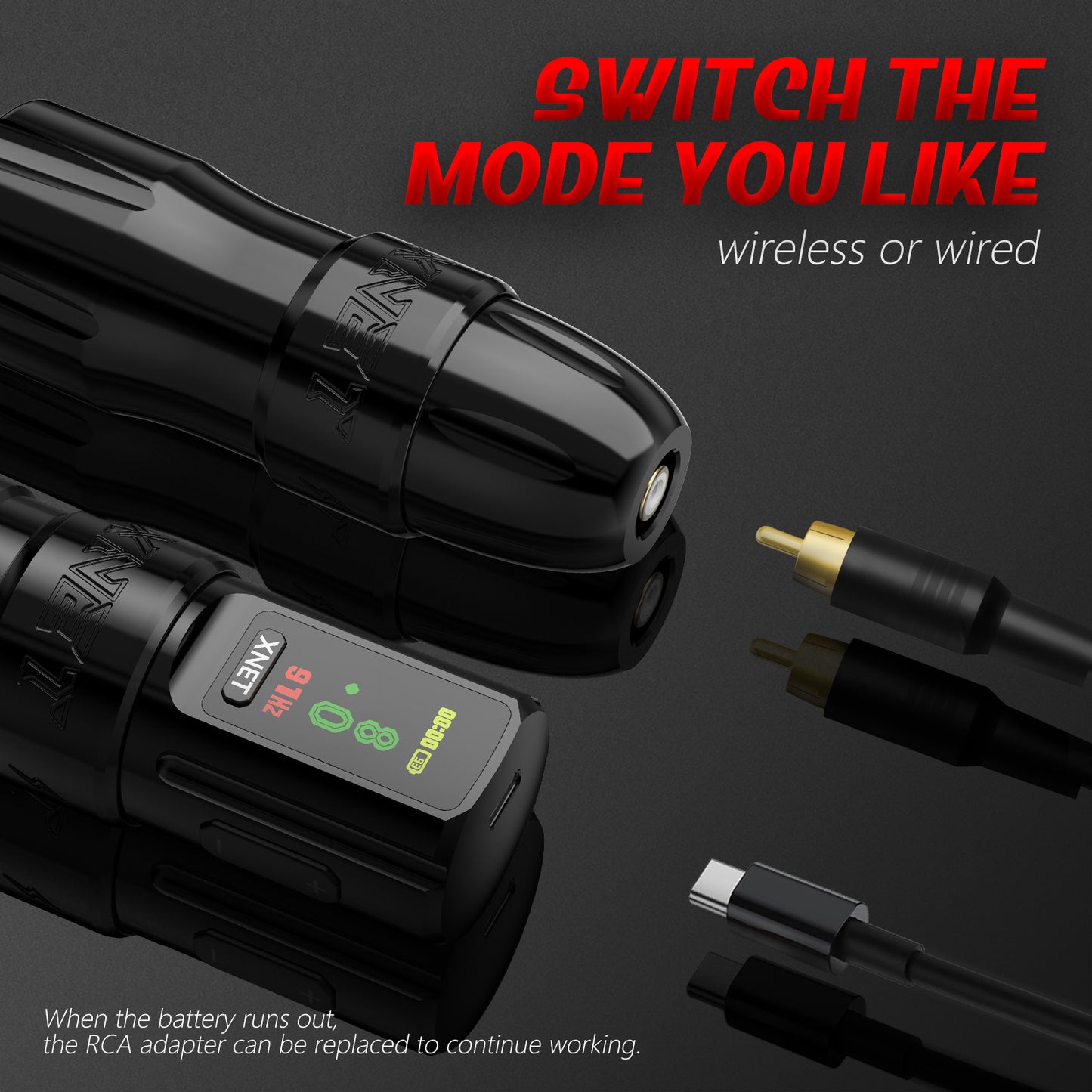 XNET Wilk 2025 Wireless Tattoo Machine Pen Kit Straight Drive Bar Brushless Motor 20 Cartridges For Tattoo Beginners For Tattoo