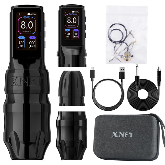 Xnet Titan Max Wireless Tattoo Machine Rotary Pen Coreless Motor 2400m Multi-Function Touchscreen Battery 1-12V for Artist Body
