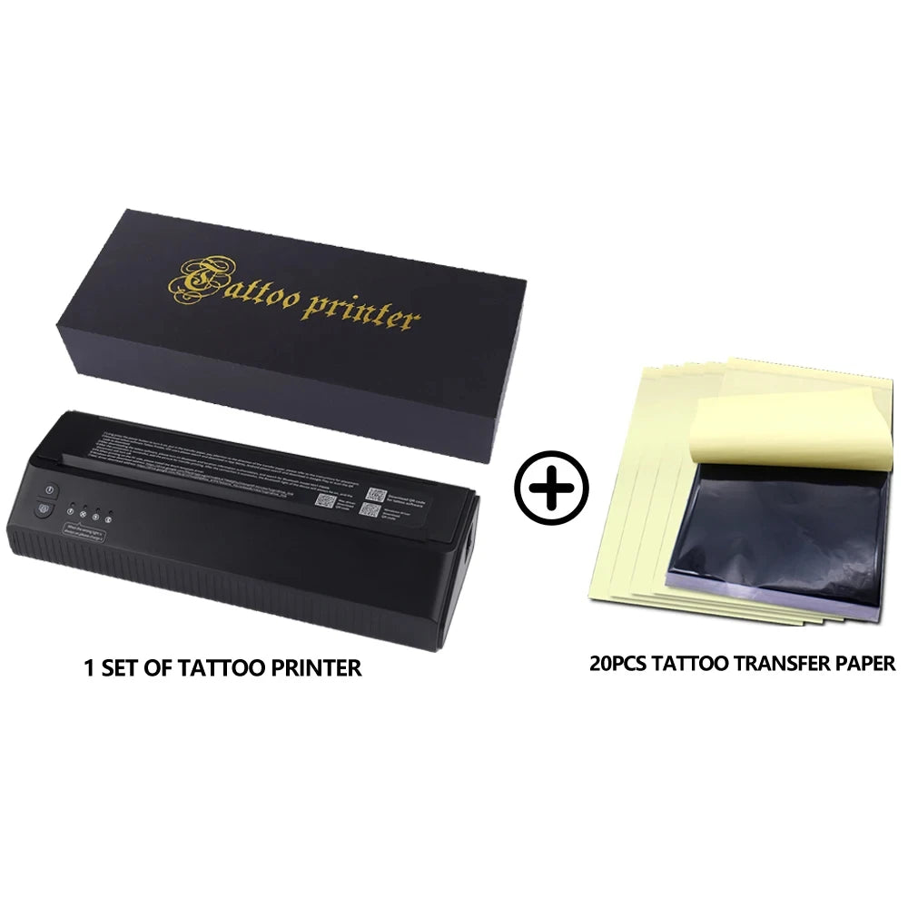 Ambition Wireless Tattoo Transfer Machine 2500mAh Battery Thermal Stencil Printer USB Bluetooth Professional With Android Ios