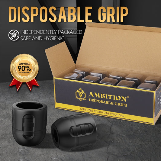 Ambition C Series Tattoo Machine Disposable Handle High Efficiency Hygienic 20pc