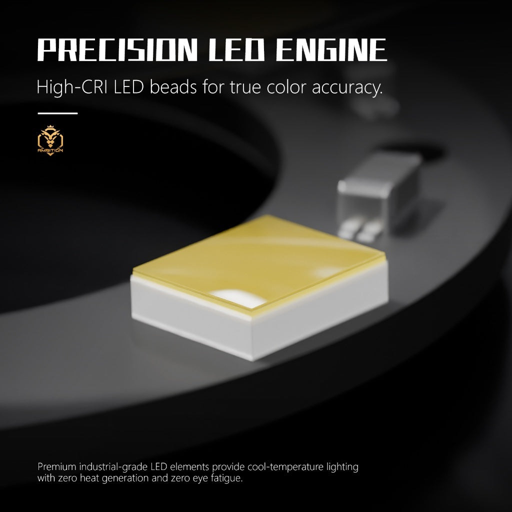 Farewell to the Vision Blind Area!Ambition Tattoo External Hanging Light Highlight Focusing Precise Needle Falling 5g Zero Inductance Cloth Discharge Prevent Secondary Pollution Tattoo Machine Universal Lighting